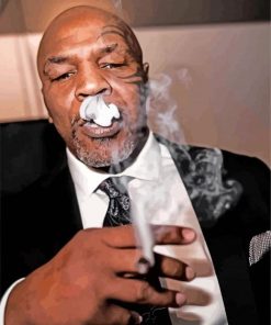 Mike Tyson Smoking Diamond Painting