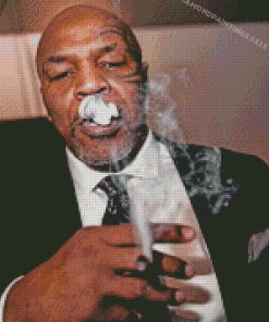 Mike Tyson Smoking Diamond Painting