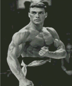 Monochrome Van Damme Diamond Painting