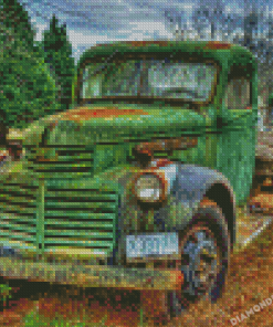 Old GMC Truck Diamond Painting