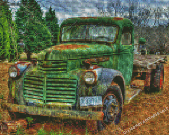 Old GMC Truck Diamond Painting