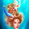 Aesthetic Pisces Woman Diamond Painting