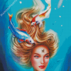 Aesthetic Pisces Woman Diamond Painting