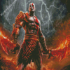 Powerful Kratos Diamond Painting