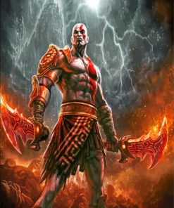 Powerful Kratos Diamond Painting