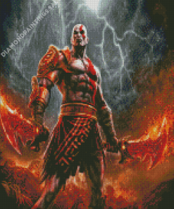 Powerful Kratos Diamond Painting