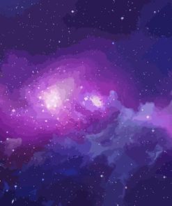 Purple Star Galaxy Diamond Painting