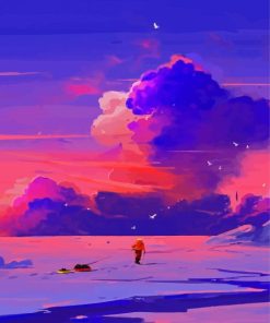 Purple Cloud Diamond Painting