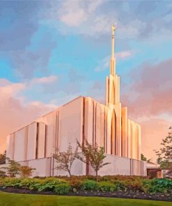 Seattle Washington Temple Diamond Painting