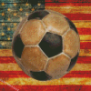 Soccer Ball USA Diamond Painting