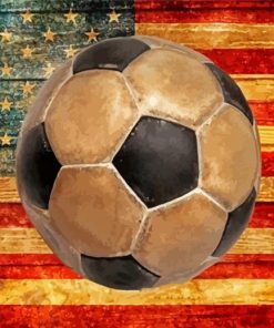 Soccer Ball USA Diamond Painting