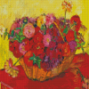 Still Life Basket Of Flowers By Irma Stern Diamond Painting