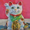 Waving Cat Art Diamond Painting