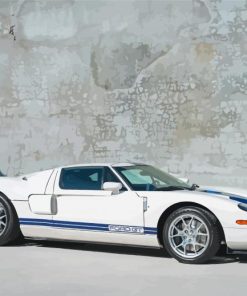 White Ford GT Diamond Painting