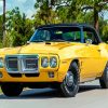 1969 Pontiac Firebird Yellow Car Diamond Painting