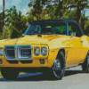 1969 Pontiac Firebird Yellow Car Diamond Paintings