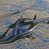 Airwolf Over Clouds Diamond Paintings