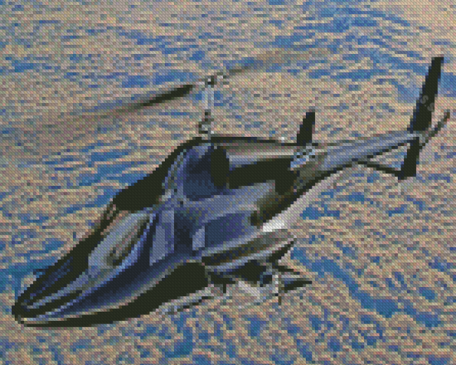 Airwolf Over Clouds Diamond Paintings