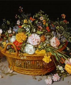 Basket Of Flowers Jan Brueghel Diamond Painting