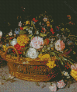 Basket Of Flowers Jan Brueghel Diamond Paintings