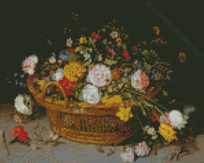 Basket Of Flowers Jan Brueghel Diamond Paintings