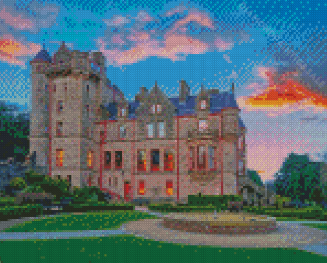 Belfast Ireland Castle Sunset Diamond Paintings