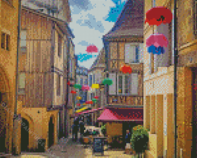 Bergerac Streets Diamond Paintings