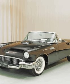 Black 57 Thunderbird Diamond Painting