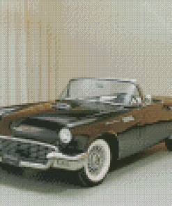 Black 57 Thunderbird Diamond Paintings