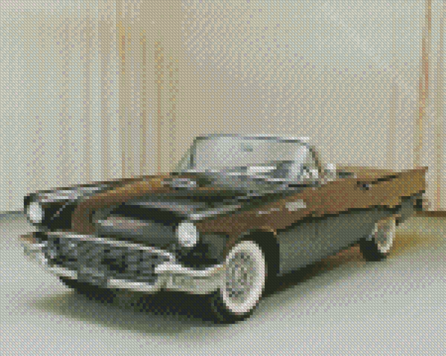 Black 57 Thunderbird Diamond Paintings