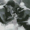 Black And White Cassius Clay vs Sonny Liston Diamond Paintings
