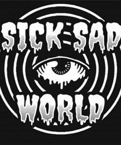 Black And White Sick Sad World Diamond Painting