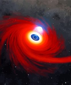 A Black Hole Destroys A Star Illustration Diamond Painting