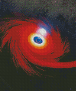 A Black Hole Destroys A Star Illustration Diamond Paintings