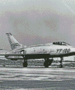 Black And White F100 Super Sabre Diamond Paintings