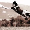 Black And White Ultimate Frisbee Player Diamond Painting