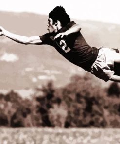 Black And White Ultimate Frisbee Player Diamond Painting