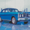 Blue Ford Xw Car Diamond Paintings