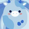 Blue Squishmallow Cow Diamond Painting