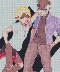 Boruto And Kawaki Art Diamond Paintings