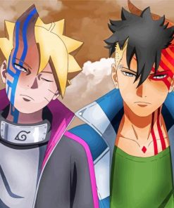 Boruto And Kawaki Characters Diamond Painting