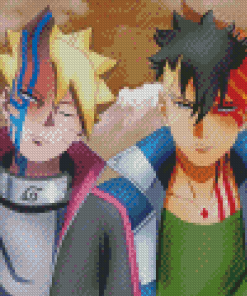 Boruto And Kawaki Characters Diamond Paintings