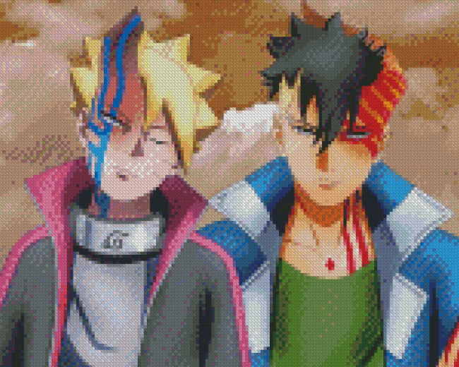 Boruto And Kawaki Characters Diamond Paintings