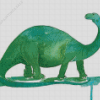 Brontosaurus Splatter Art Diamond Paintings