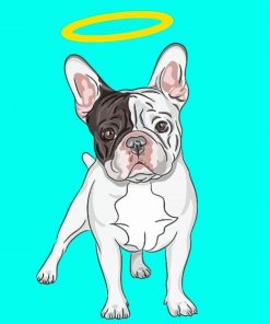 Bulldog Angel Diamond Painting