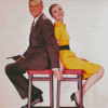 Cary Grant And Audrey Hepburn Diamond Paintings