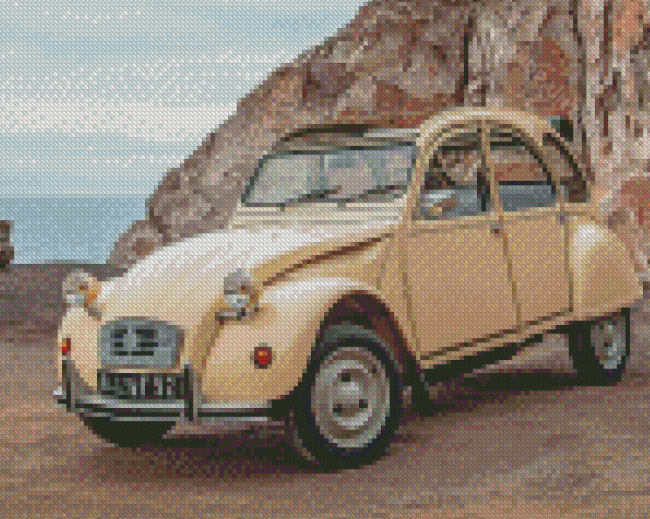 Classic Citroën 2CV Car Diamond Paintings