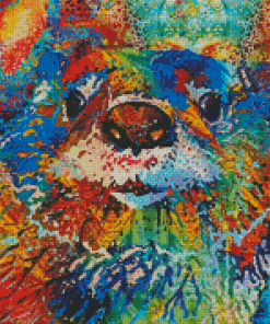 Colorful Abstract Otter Diamond Paintings