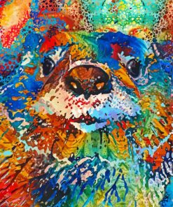 Colorful Abstract Otter Diamond Painting