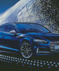 Dark Blue Audi S5 Diamond Paintings